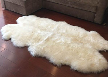 중국 진짜 양가죽 양탄자 큰 상아빛 백색 호주 모직 지역 양탄자 4 x 6 ft 4 모피 협력 업체