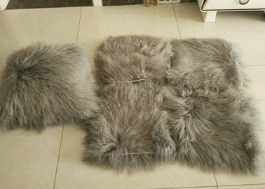 중국 10-15cm 곱슬머리 스웨드 직물 역행에 온난한 몽골 모피 베개 부드럽게 협력 업체