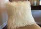 백색 솜털 모양 장식적인 베개, 특별히 긴 꼬부라진 몽골 램버스 방석  협력 업체