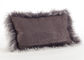 티베트 양가죽 소파 베개는 침대/소파/의자를 위한 10-15cm 긴 곱슬머리를 덮습니다 협력 업체