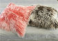 직사각형 다채로운 몽골 어린 양 방석 덮개, 연약한 솜털 모양 장식적인 베개  협력 업체