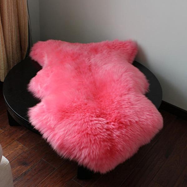 진짜 긴 메리노 양모 모직 모피 침대는 주문 색깔/크기를 가진 담요를 던집니다