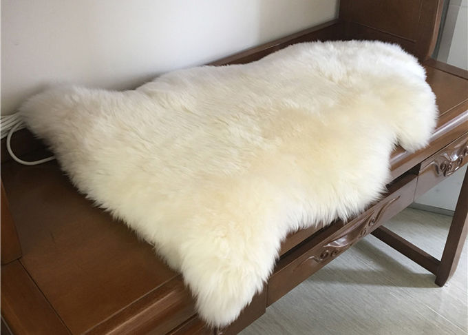 메리노 양모 긴 모직 가정 지면 디자인을 위한 진짜 양가죽 양탄자 암갈색 색깔