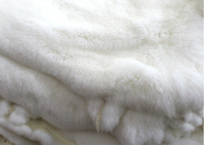 SGS 2-2.8cm 머리 길이 겨울 디자인을 가진 진짜 무두질된 렉스 토끼 피부