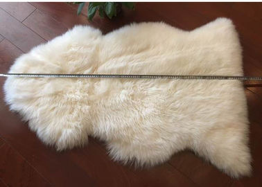 중국 진짜 백색 양가죽 양탄자 긴 머리 Lambskin 모피 70 x110cm 일체 성형 협력 업체