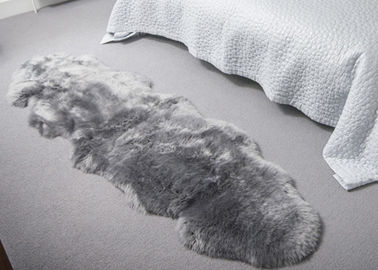 중국 밝은 회색 긴 모직 바닥 깔개를 위한 오스트레일리아 양가죽 양탄자 두 배 모피 협력 업체