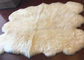 긴 머리 모직 Natura 백색 양 모양 60 x 90cm를 가진 진짜 양가죽 양탄자 협력 업체