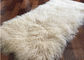 모피 침대 담요 몽골 양가죽 양탄자 60x120cm 베이지색 색깔 내화장치 협력 업체