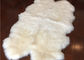 진짜 양가죽 양탄자 자연적인 백색 긴 모직 뉴질랜드 양가죽 양탄자 쿼드 협력 업체