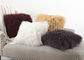 온난한 진짜 모피 베개 덮개, 주문을 받아서 만들어진 장식적인 몽골 푹신한 방석  협력 업체