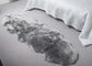 밝은 회색 긴 모직 바닥 깔개를 위한 오스트레일리아 양가죽 양탄자 두 배 모피 협력 업체