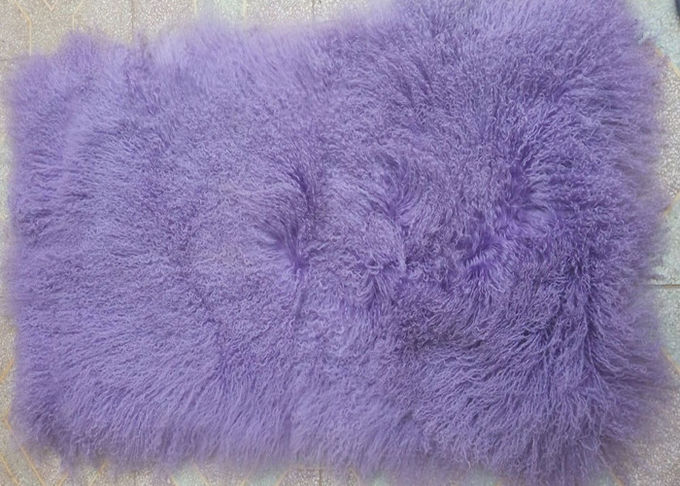 20 인치 정연한 백색 솜털 모양 베개 덮개, 연약한 몽골 모피 허리 베개 